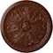 Ekena Millwork Washington Medallion (Canopies up to 2 7/8"), 17 1/8"OD x 1 1/2"P, Burnished Mahogany Crackle CM17WABMC - alternate 1